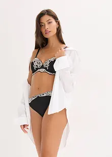 Balconette-BH med tvåfärgad spets (2-pack), bonprix