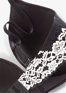 Formpressad BH utan bygel, med ekologisk bomull och spets, bonprix