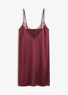Negligé i satin med elegant broderi, bonprix