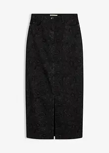 Kjol i bomull med stretch, bonprix