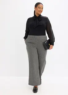 Knytblus med spets, bonprix