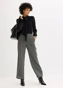 Knytblus med spets, bonprix