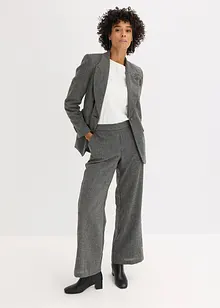 Långärmad topp med ärmar av poplin, bonprix