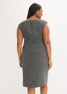Fodralklänning av tweedliknande material, bonprix