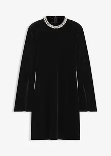 Miniklänning i följsam sammet, bonprix