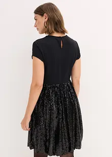 Jerseyklänning i viskosmix, bonprix