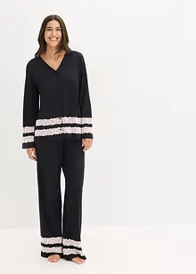 Pyjamas i mjuk viskosmix, bonprix