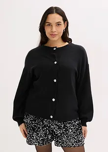 Cardigan med dekorativa knappar, bonprix