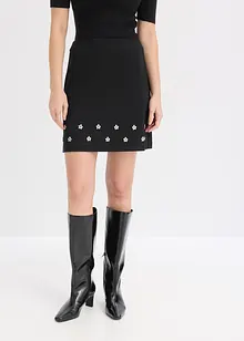 Minikjol i bomull, bonprix