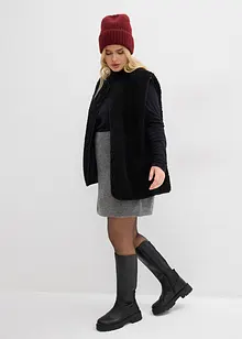 Stickad minikjol, bonprix