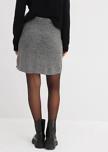 Stickad minikjol, bonprix