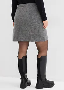 Stickad minikjol, bonprix