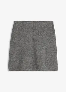 Stickad minikjol, bonprix