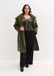 Långärmad topp av sammet, bonprix