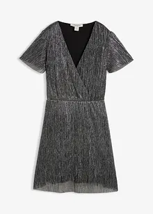 Kort, glittrig klänning, bonprix