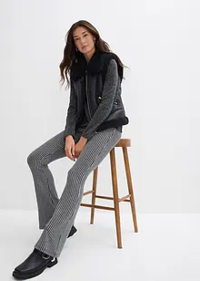 Utsvängda leggings med glittergarn, bonprix