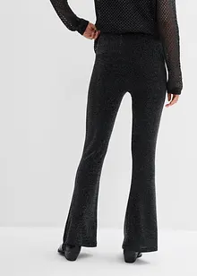 Utsvängda leggings med glitter, bonprix