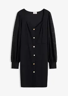 Miniklänning med djup urringning, bonprix