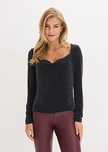 Topp med draperad ringning, bonprix