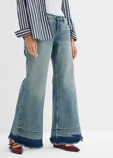 Wide Leg Jeans Mid Waist, bonprix