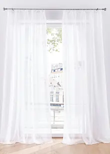 Gardin med återvunnen polyester och fint strukturerad yta (1-pack), bonprix