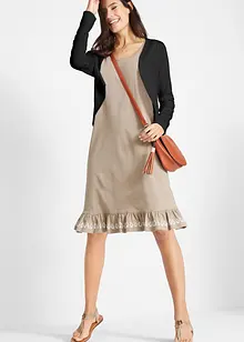 Kort cardigan med viskos, bonprix