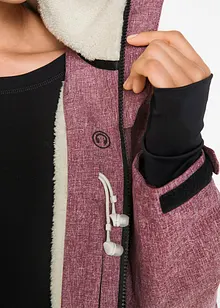 Vattentät funktionsjacka med teddypäls, bonprix