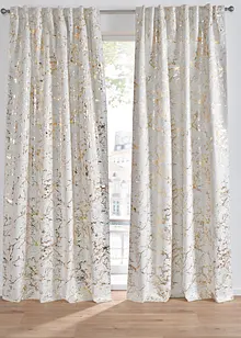 Mörkläggande gardinlängd med glansigt mönster (1-pack), bonprix