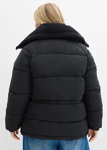 Quiltad jacka med teddykrage, bonprix