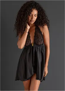 Negligé och stringtrosa (2 delar), bonprix