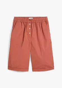 Papertouch-bermudas av bomull, bonprix