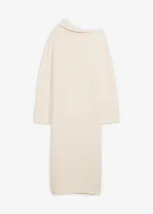 Ribbstickad klänning, bonprix