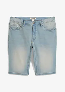 Stretchiga jeansshorts med förstärkt gren, normal passform, bonprix