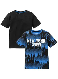 T-shirt i ren bomull för barn (2-pack), bonprix