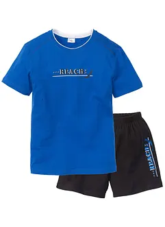 Pyjamas med shorts och mjuk bomull, bonprix