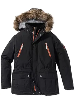 Vadderad parkas med sportiga detaljer, bonprix