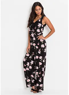 Blommig jerseyjumpsuit, bonprix