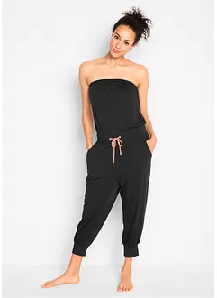 Bandåjumpsuit med viskos, bpc bonprix collection