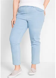 Jeans med bekväm medelhög midja (2-pack), raka ben, bonprix