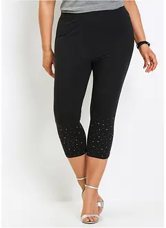 Caprileggings med glittrande stenar, bonprix