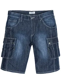 Jeansbermudas i cargomodell, normal passform, bonprix