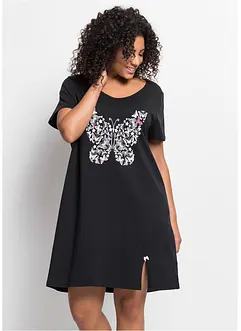 Kort nattlinne av ekologisk bomull, bonprix