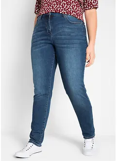 Stretchiga boyfriendjeans med medelhög midja, bonprix