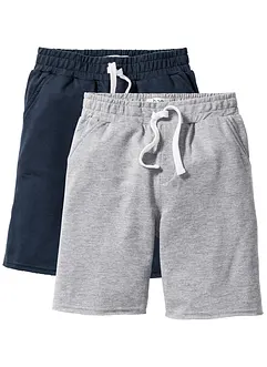 Trikåbermudas för pojkar (2-pack), bonprix