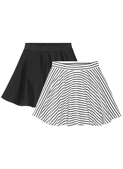Barnkjol i ekologisk bomull (2-pack), bonprix