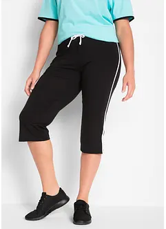 Capribyxa i bomullsstretch (2-pack), bonprix