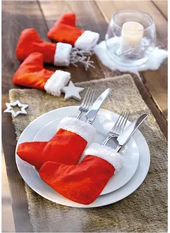 Bestickhållare "Julstrumpor" (6 delar), bonprix