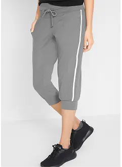 Joggingbyxa av bomull i caprimodell (2-pack), bonprix