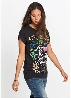 T-shirt med tryck, bonprix