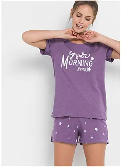 Pyjamas med shorts, bonprix